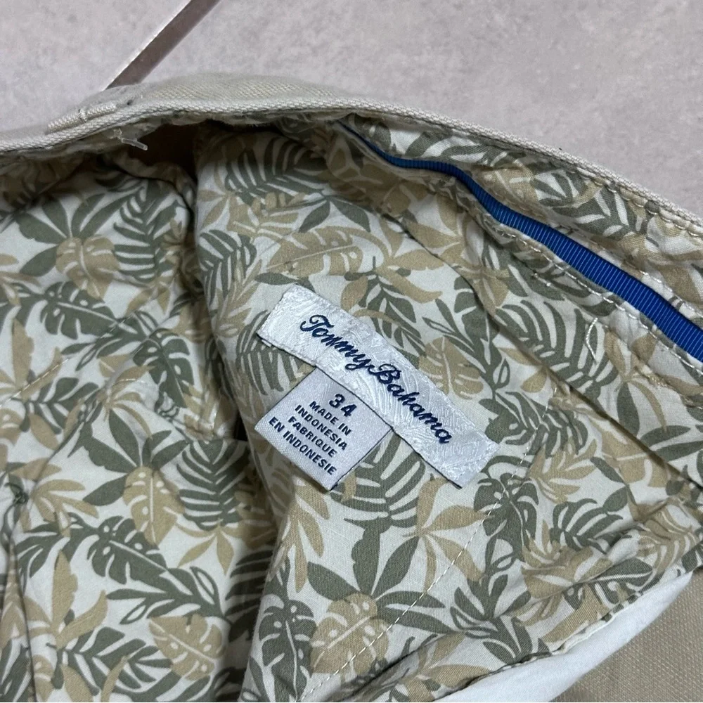 Tommy‎ Bahama Men Casual Preppy Cargo Tan Beige Boracay Shorts size 34
